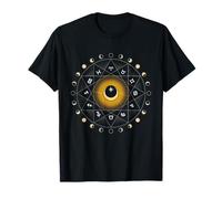 Astrología Constelaciones Rueda Fases Lunares Zodíaco Camiseta