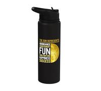Astrología del Sol - Estrella del Sistema Solar Solar Stainless Steel Insulated Water Bottle