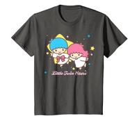 Astrología mágica de Sanrio Little Twin Stars Camiseta, Niños, Asfalto, 4 años