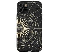Astrology Astronomy Zodiac Signs and Eclipse Design Carcasa para iPhone 11 Pro