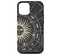 Astrology Astronomy Zodiac Signs and Eclipse Design Carcasa para iPhone 12/12 Pro