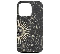 Astrology Astronomy Zodiac Signs and Eclipse Design Carcasa para iPhone 13 Pro