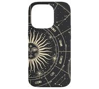Astrology Astronomy Zodiac Signs and Eclipse Design Carcasa para iPhone 14 Pro
