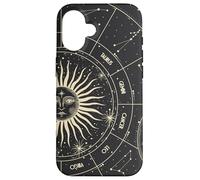 Astrology Astronomy Zodiac Signs and Eclipse Design Carcasa para iPhone 16