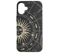 Astrology Astronomy Zodiac Signs and Eclipse Design Carcasa para iPhone 16 Plus