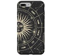 Astrology Astronomy Zodiac Signs and Eclipse Design Carcasa para iPhone 7 Plus/8 Plus
