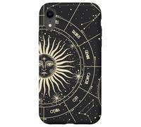 Astrology Astronomy Zodiac Signs and Eclipse Design Carcasa para iPhone XR