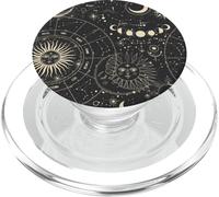 Astrology Astronomy Zodiac Signs and Eclipse Design PopSockets PopGrip para MagSafe
