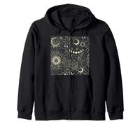 Astrology Astronomy Zodiac Signs and Eclipse Design Sudadera con Capucha