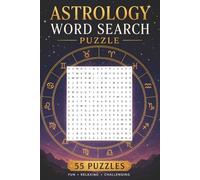 Astrology Word Search Puzzle: 55 Puzzles Word Search Easy to Read about Astrology and More | 6x9 inches, 110 pages | Gift for Astrology, Zodiac & Cosmos Lover