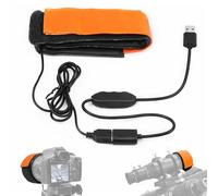 Astromania Calentador de rocío USB de 25 cm, accesorios para telescopio, calentador de rocío, calentador de lentes, regulador de temperatura continuo para lente telescópica de menos de 80 mm de