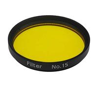 Astromania Filtro planetario de color de 2 pulgadas para telescopio - # 15 amarillo-naranja