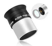 Astromania Ocular telescópico Plossl de 1.25 Pulgadas y 10 mm, diseño Plossl de 4 Elementos, roscado para filtros astronómicos estándar de 1.25 Pulgadas