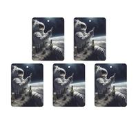 Astronaught - Ambientador colgante de incienso para coche, paquete de 5 hojas colgantes perfumadas para automóvil, hogar, decoración de interiores, cuadrados, estilo negro