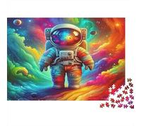 Astronaut 1000Pc for The Whole Family Astronaut in Colorful Space for Women, Gifts for Men & Adults 52x38cm/1000pcs