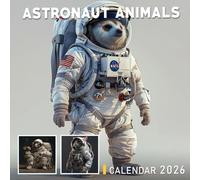Astronaut Animals Calendar 2026: Hilarious Cosmic Creatures on Out-of-This-World Adventures
