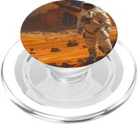 Astronaut Exploring Mars Soft PopSockets PopGrip para MagSafe