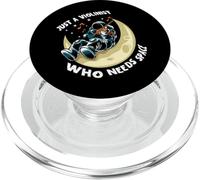 Astronaut Graphic Violinist Who Needs Space Violin Player PopSockets PopGrip para MagSafe