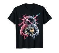 Astronaut Holding Earth Space Galaxy Universe Art Men Kids Camiseta