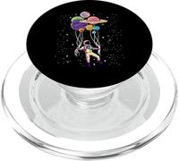 Astronaut Holding Planet Balloons Tshirt BoysGirls Stem Kids PopSockets PopGrip para MagSafe