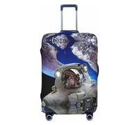 Astronaut in Outer Space Fundas de equipaje de viaje - Fundas protectoras elásticas para maletas de 18 a 32 pulgadas, Negro -, G