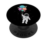 Astronaut Niños Sostenible Planeta y Globos Espaciales PopSockets PopGrip Adhesivo