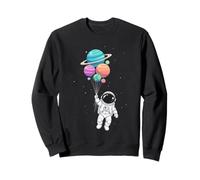 Astronaut Niños Sostenible Planeta y Globos Espaciales Sudadera