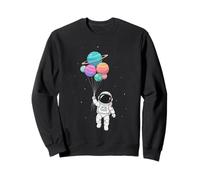 Astronaut Niños Sostenible Planeta y Globos Espaciales Sudadera