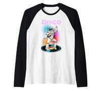 Astronaut Space Disco Dancing Novelty Graphic Cool Designs Camiseta Manga Raglan