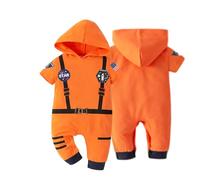 Astronaut Toddler Outfit, Baby Summer Romper, Astronaut Costume, Short Sleeve Baby Bodysuit, Baby Boy Summer Outfit, Baby Astronaut Costume, Toddler Summer Romper, Baby Bodysuit for Summer, naranja, S