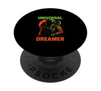 Astronaut Universal Dreamer Retro Space para hombre PopSockets PopGrip Adhesivo