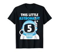 Astronauta 5º Cumpleaños Niño Niña 5 Años Astronomía Espacial Camiseta