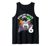 Astronauta 6º Cumpleaños Videojuegos Espacio Amante Camiseta sin Mangas