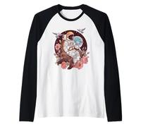 Astronauta Bear Space Adventure Floral Camiseta Manga Raglan