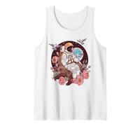 Astronauta Bear Space Adventure Floral Camiseta sin Mangas