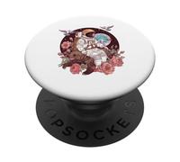 Astronauta Bear Space Adventure Floral PopSockets PopGrip Adhesivo
