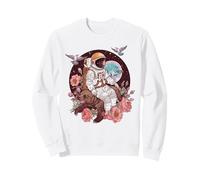Astronauta Bear Space Adventure Floral Sudadera
