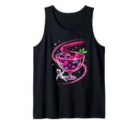 Astronauta Cerca de Compota Frutas Galaxia Arte Espacial Camiseta sin Mangas