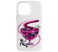Astronauta Cerca de Compota Frutas Galaxia Arte Espacial Carcasa para iPhone 14 Pro Max