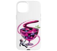 Astronauta Cerca de Compota Frutas Galaxia Arte Espacial Carcasa para iPhone 15 Plus