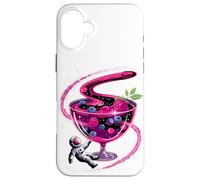 Astronauta Cerca de Compota Frutas Galaxia Arte Espacial Carcasa para iPhone 16 Plus