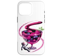 Astronauta Cerca de Compota Frutas Galaxia Arte Espacial Carcasa para iPhone 16 Pro Max