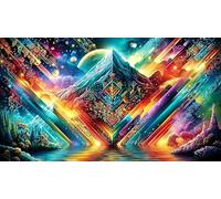 Astronauta con Perro en el Espacio Puzzle de 1000 Piezas para la Familia Cartón 100% Reciclado Juegos estimulantes y mentales 38x26cm/1000pcs