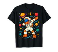 Astronauta Dabbing Espacio Planetas Galaxia Aventura Cósmica Camiseta