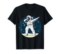 Astronauta Dabbing on The Moon Outer Space Funny Graphic Camiseta
