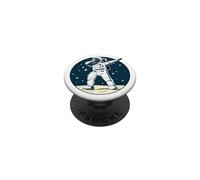 Astronauta Dabbing on The Moon Outer Space Funny Graphic PopSockets PopGrip Adhesivo