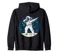 Astronauta Dabbing on The Moon Outer Space Funny Graphic Sudadera con Capucha