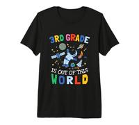 Astronauta de Cohete Espacial Fuera de Este Mundo de Tercer Grado Camiseta Premium