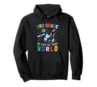 Astronauta de Cohete Espacial Fuera de Este Mundo de Tercer Grado Sudadera con Capucha