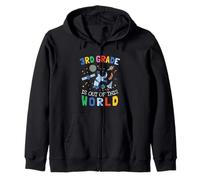 Astronauta de Cohete Espacial Fuera de Este Mundo de Tercer Grado Sudadera con Capucha